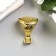 Corner (leg) for the casket metal "Tsarskaya" set 4 pcs gold 2.5x2.2 cm