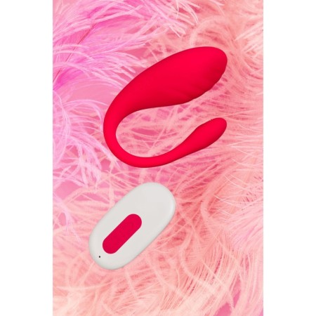Vibroyaite with the control panel of L’Eroina Choppy, 21 cm, silicone, pink color-5