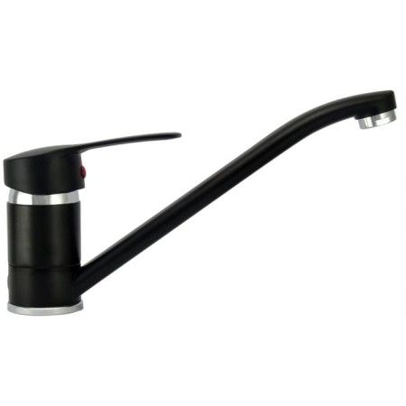 Juguni Luxe Capella kitchen mixer, single -rowing, with rotary pouring, black color is black-1