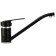 Juguni Luxe Capella kitchen mixer, single -rowing, with rotary pouring, black color is black