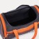 Sports bag with lightning, 3 external pockets, a long belt, the color of gray/orange