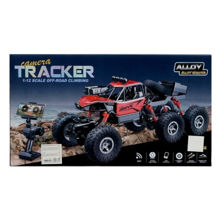 Radio-controlled machine "All-terrain vehicle" with a camera, wi-fi, metal elements, black color-11