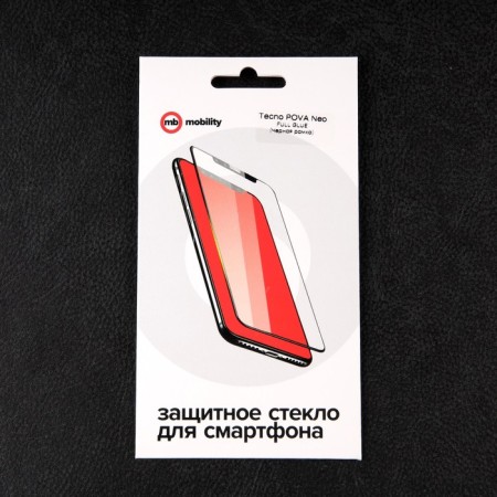 Protective glass Mobility, for Tecno Pova Neo, full glue, black-2
