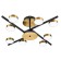 LED lamp on the rod 120W 3129lm 3000-6000k, size 80x80x24 cm