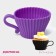 The form for baking the share "Alice in Wonderland", silicone, 9 × 7 × 4.5 cm, internal size 6.5 × 6.5 × 4.5 cm, color mix