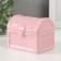 Piggy bank Ceramics "Pink chest" 9.2x6.5x8 cm