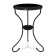 Journal table, 470x470x600, Black Muar