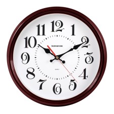 Walls Wall interior, silent, d-31 cm, burgundy rim