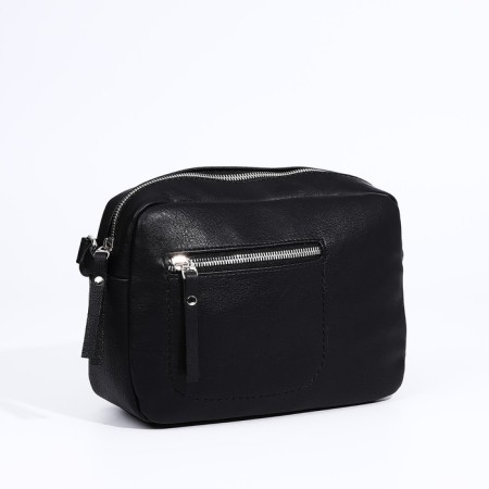 Bag-Bodi Boda Vita with a zipper, black color-2