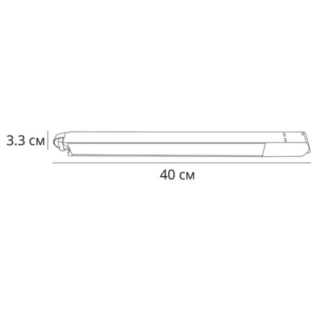 Car lamp Arte Lamp Lineetta A4571PL-1BK, LED, 12 W, 3.3x40x3.3 cm, 950 lm, black-1