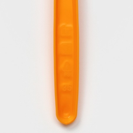 Plastic disposable plug "premium", 18 cm, 100 pcs/pcs, orange color-3