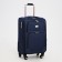 Small suitcase 20 "on lightning, code castle, with extension, blue color