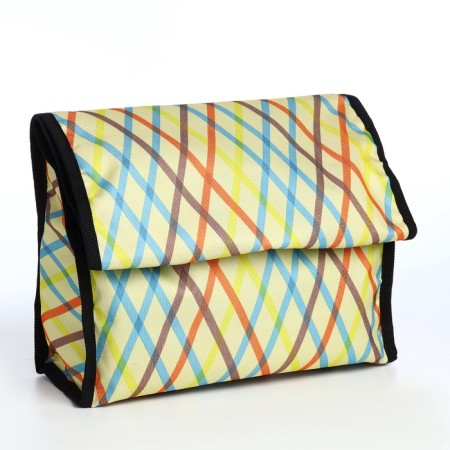 Folding bag on Velcro, 2 wheels, colorful color-3