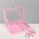 Steam for jewelry "Casket", 7 stripes, 9 cells, 20.5 × 15 × 5 cm, pink color