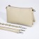Cross-Bodi Bag on a zipper, beige color