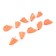 Cargo of a bullet exentrik painted pissy Yaman 10 pcs., 32 g, orange