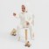 Knitted Knitty Children's Minaku, white color, height 68-74 cm