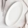 Ceramic oval "Classics" dish, 27.5 × 14 × 4 cm, white color