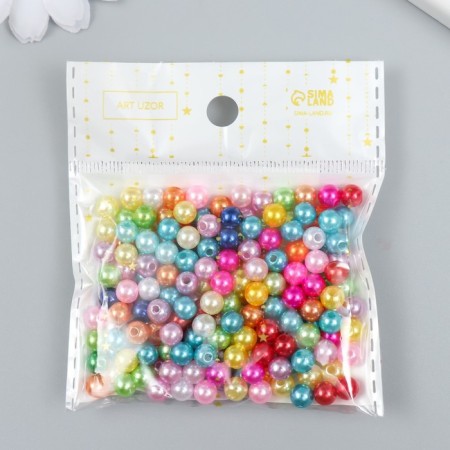 Beads for creativity plastic "rough multi -colored balls" set 20 g d = 0.6 cm-5