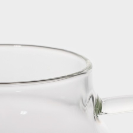 Glass teapot with metal sieve Magistro "Creation", 1 liter-3
