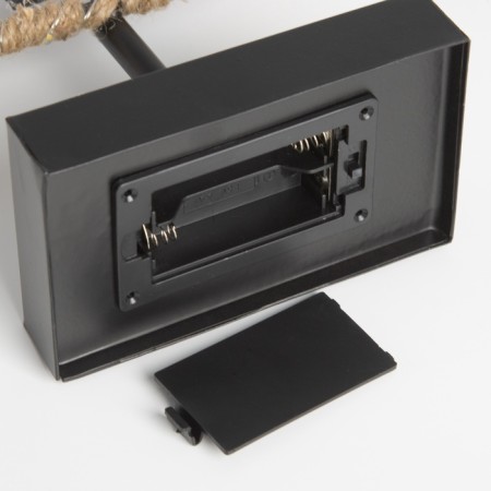 Lamp "New Year tree" Led 3haa Black 7x20x37cm-6