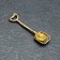 Koshelki souvenir "Shovel", brass, amber
