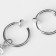 Earrings with rhinestones "Bloom" asymmetry, white color in silver