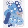 Circles with reusable stickers. Issue 7