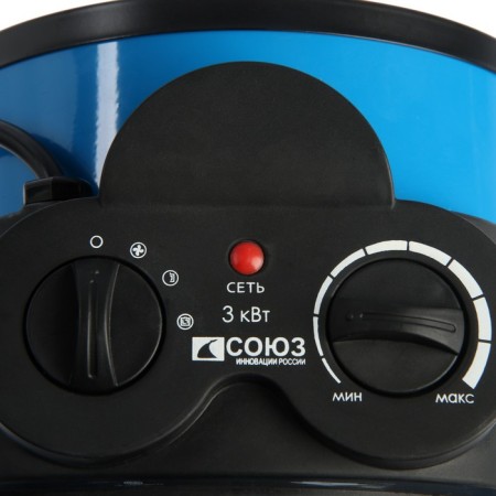 Thermal gun union TVS-3022k, electric, 1500/3000 W, 210 m3/h, up to 40 m2-4