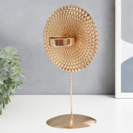 Summary Metal for 1 candle "Ethnic Circle" gold 25.5x13.5x11 cm-4