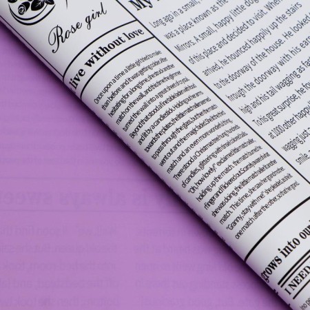 Matte Matte Double -sided "newspaper" Lilac, 0.58 x 0.58 m-1