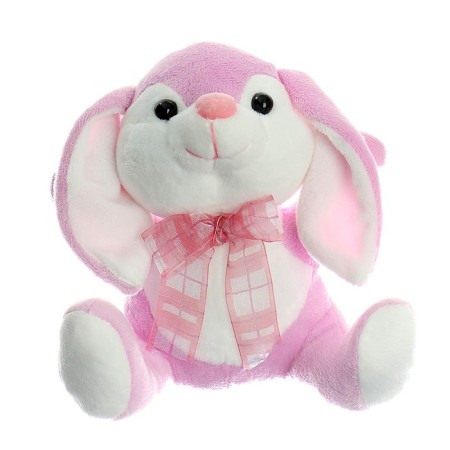 Soft toy "Bunny with a bow", color mix