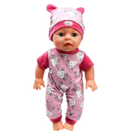 Doll - Interactive navel for the girl “Anechka” 35 cm, drinks, pisses, closes eyes, 4 accessories, 50 sounds-1