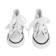 Doll sneakers, sole length 7.5 cm, white color
