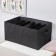 Organizer for storing linen "Smart", 6 departments, 44 × 29 × 22 cm, black color
