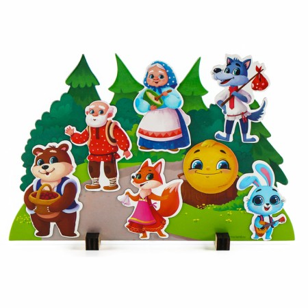 A set of developing magnets. Theater based on the Russian folk tale "Kolobok"-2