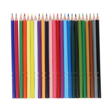 Pencils 24 colors Faber-Castell Eco three-sided with a grinder, cardboard box-1