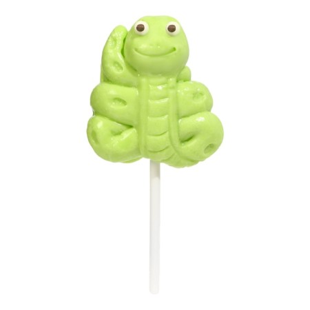 Caramel on the stick "Snake", green, 20 g