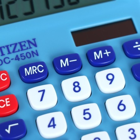 CITIZEN CITIZEN "SDC-450NBLCFS", 8-bit, 120 x 87 x 22 mm, double power, blue-2