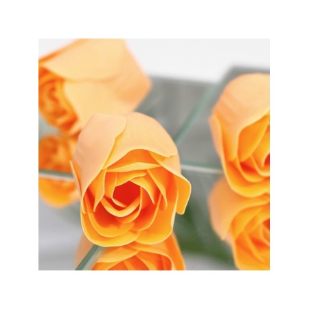 Soap roses, orange, set of 3 pcs.-5