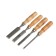 Set of chisels scrap, wooden handle, 6-12-18-24 mm