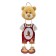 Watch wall interior children's "Bear", discrete move, 16 x 42 cm