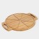 Pizza board with ADELICA handles "Italiano", 55 × 45 × 2 cm, birch, saturated with oil