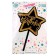 Topper "Happy Birthday", Black-Black-Golden Color