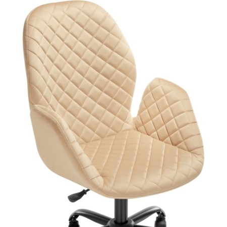 Computer chair Nero Metal/velor, black/beige 63x65x92 cm-4