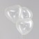 Latex heart 12 ", pastel, set of 100 pcs., Color transparent