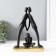Souvenir Polystone "House there is the family" Black 7x17x24.5 cm