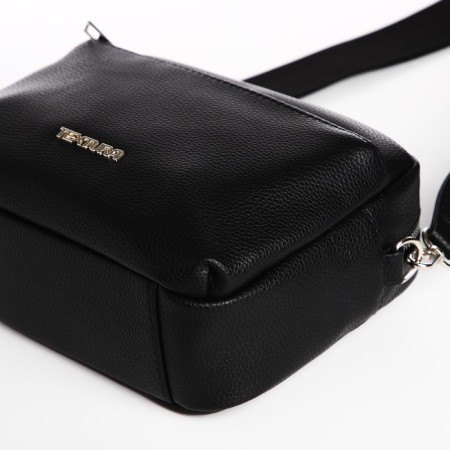 Women's bag over the shoulder Textura, small size, black color-6