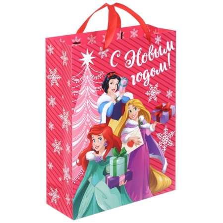 New Year. Gift package, 31x40x11 cm, packaging, princesses-1