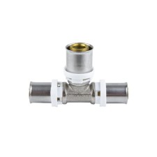 Aquasfera tee-press 8010-07, D = 26 x 20 x 16 mm, transition, brass